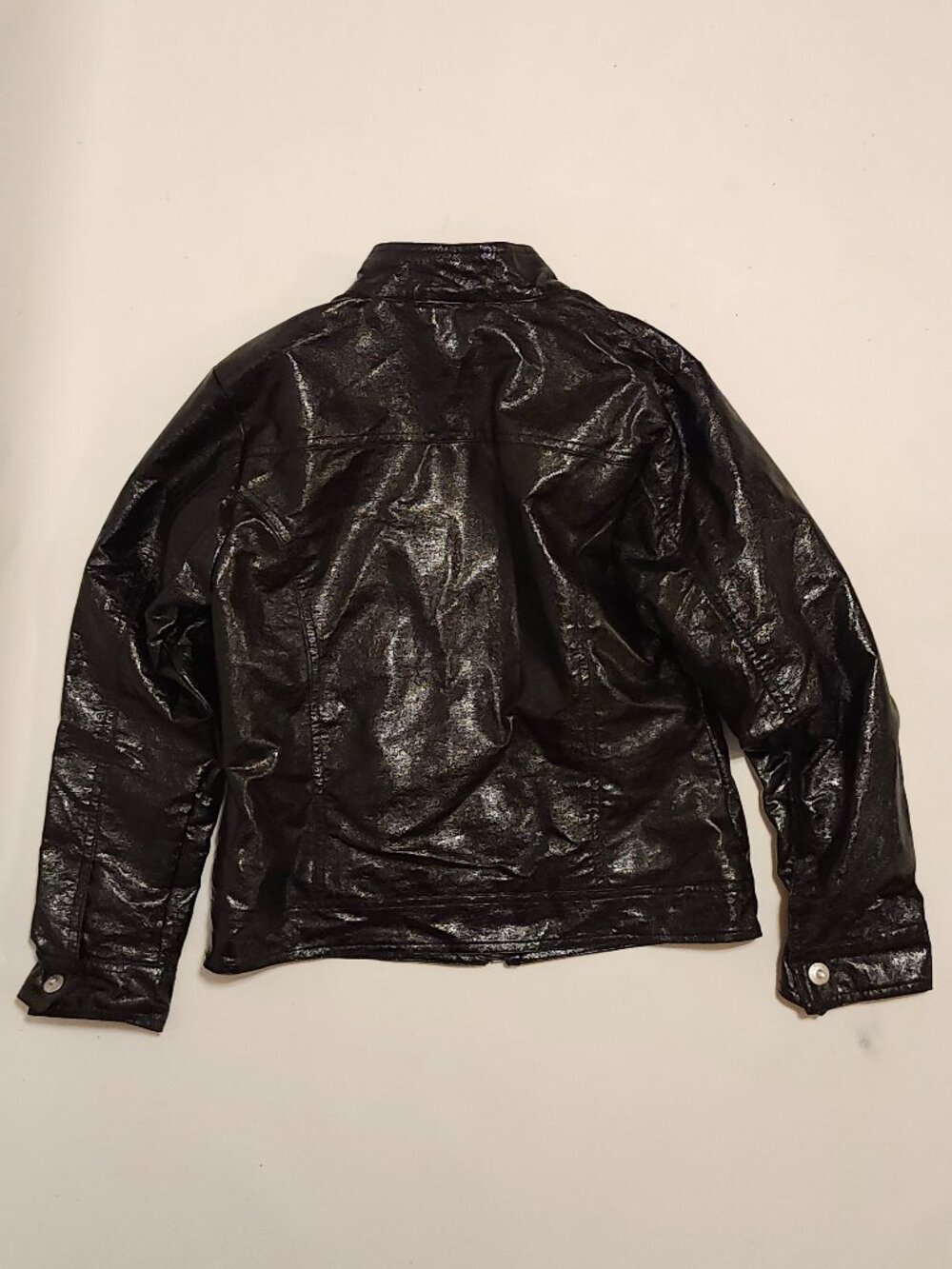 Disney Hannah Montana Black Y2K bomber jacket girls 10/12 Guitar Zipper Pull